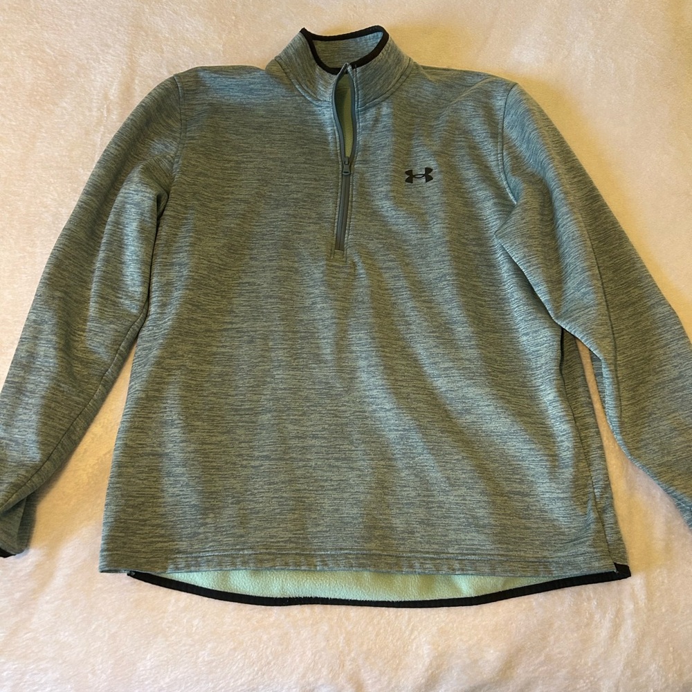 Under Armour Green Quarter Zip Up Sweater